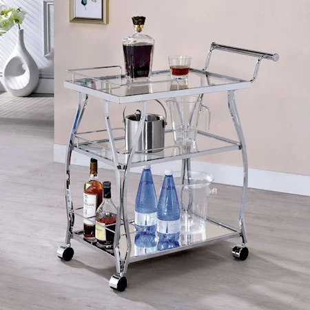 Contemporary Serving Cart